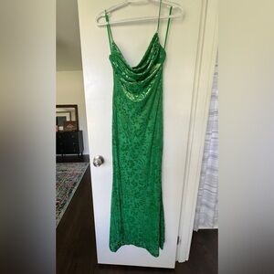 RUNAWAY Pretoria Maxi Dress Emerald Size Small- NWOT- Sold Out Online